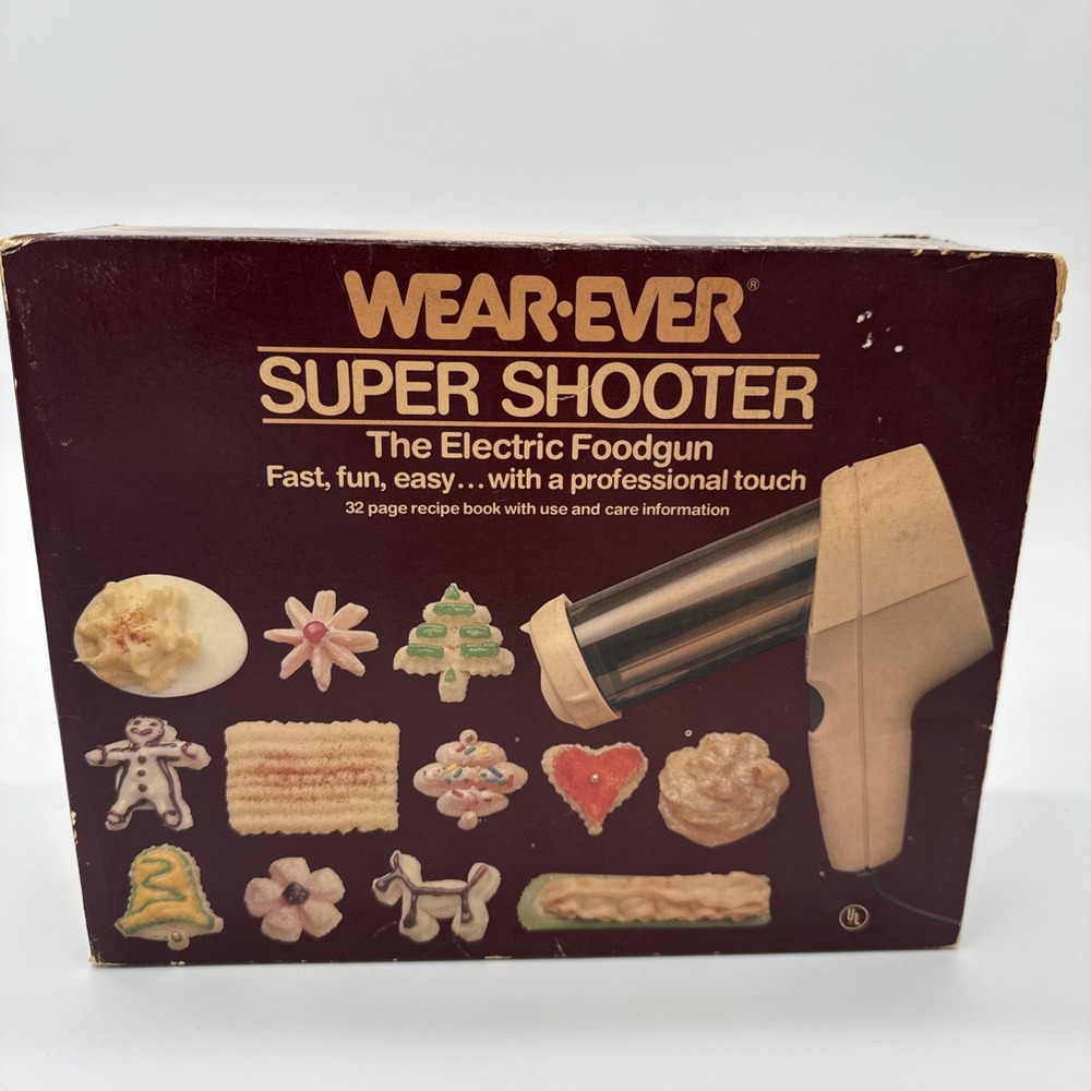 Wear-Ever 70123 Super Shooter Electric Cookie Press Complete Tested Vintage